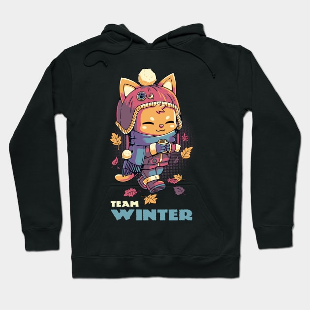 Team Winter Cozy Kitty Cat Hoodie by Geekydog